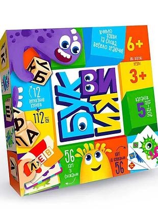 Настольная развлекательная игра буквики g-bu-01u от danko toys