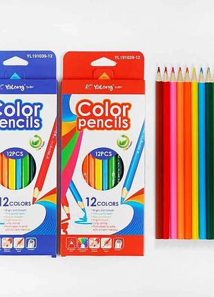Карандаши c 61922 (240) 2 типа, 12 оттенков, в коробке