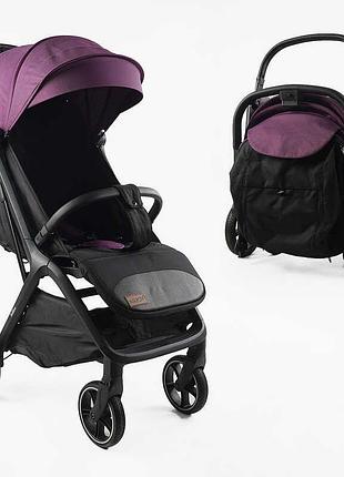 Коляска для малышей joy willow wl-65316 с алюминиевой рамой, футкавером, подстаканником и регулируемой ручкой,