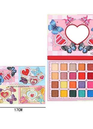 Дитячий набір для творчості lk 5059 (192) з різнокольоровими фарбами та компактним дзеркалом у коробці