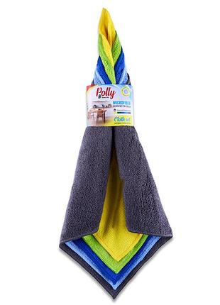 Ve тряпка из микрофибры polly 30х30 updated form см 5 шт универсальные салфетки для уборки антистатичес