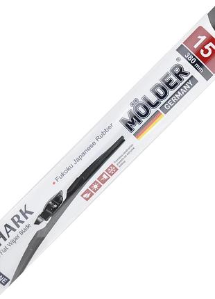 Ve бескаркасная щетка molder shark 15/380мм updated form стеклоочиститель для автомобиля с аэродинамиче