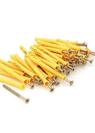 Дюбель-цвяшник для швидкого монтажу, розмір 6×60 мм, потайна головка, анодована сталь, паковання 50 шт.