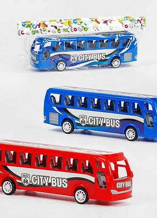 Іграшковий пасажирський автобус jy 88-1 a (360/2) з інерційним механізмом, 2 різновиди, у пакеті