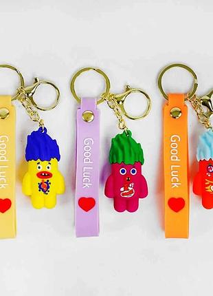 Брелок c 57506 (50) 'nobody sausage' з гумовим ремінцем у пакеті, яскравий дитячий аксесуар