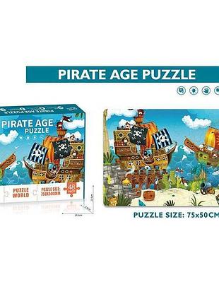 Пазли pe 968 (48/2) пригоди піратів у коробці, 48 деталей