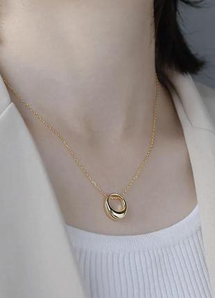 Ланцюжок на шию з круглою підвіскою