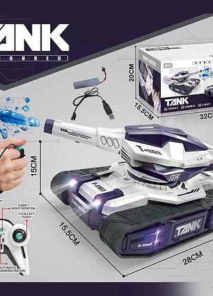 Радиоуправляемый боевой танк d-7 (18) с подсветкой и парогенератором