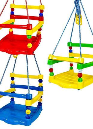 Детские качели №4 (8) 7004 «bamsic» из безопасного пластика