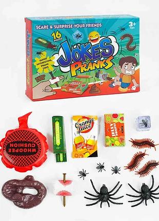 Коллекция фигурок насекомых 388-1 (96/2) 16 шт, муляжи в коробке