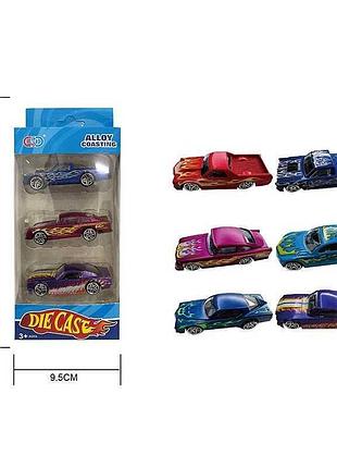 Коллекция автомобилей esd-c 12 (168/2) металлопластиковые, 3 штуки в упаковке