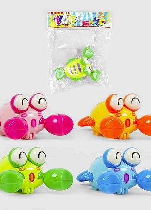 Заводная игрушка 0156 a (1000) «рак» в четырех ярких цветах, микс видов