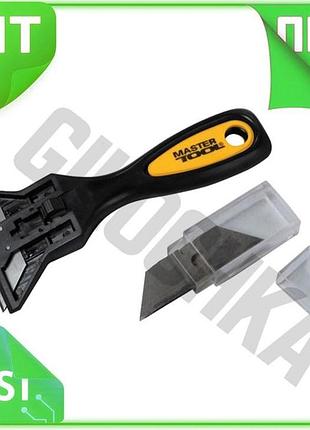 Ve скребок mastertool трапеція 19 new version х 51 мм для зачищення кахлю скляний очисник для поверхон n6w_ver