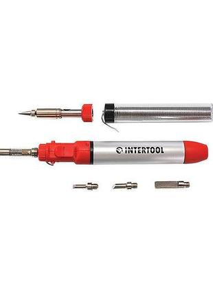 Ve микрогорелка intertool 12 мл new version газовая паяльник для пайки и резки с набором насадок и чем n6w_ver 4