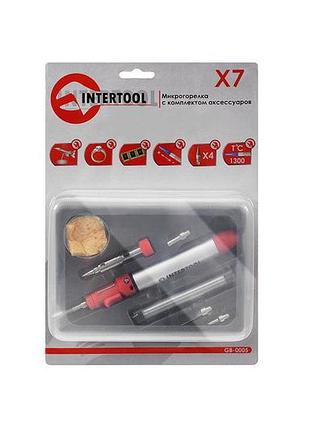 Ve микрогорелка intertool 12 мл new version газовая паяльник для пайки и резки с набором насадок и чем n6w_ver 6