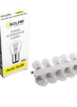 Ve лампа накаливания solar p21/5w 24v updated form 21/5w bay15d белая для автомобиля замена штатных лам