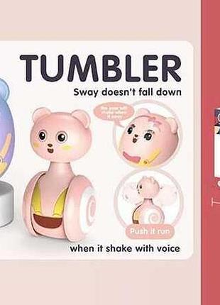 Светящаяся овальная неваляшка 203-009 (72) в наборе, в коробке