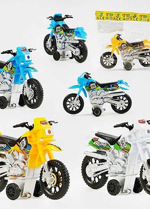 Инерционный мотоцикл 9969-3 (360/2) в трех цветах, в пакете, микс моделей