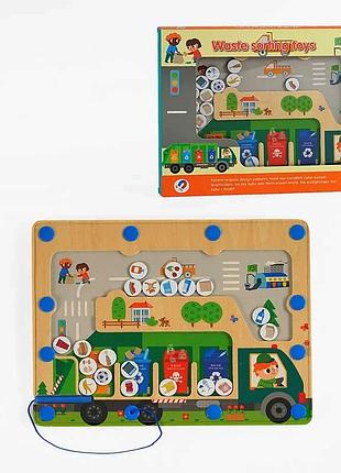 Детская магнитная доска c 64652 (40) для сортировки отходов в коробке