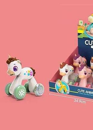 Каталка sye 266-14 a (18/2) з дизайном єдинорога, яскрава дитяча іграшка