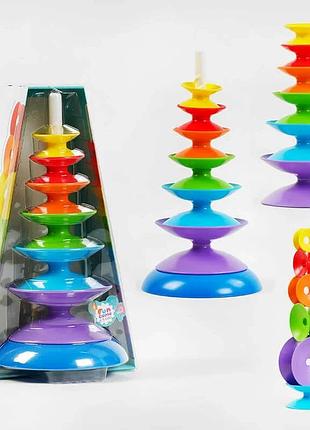 Крутая цветная пирамидка 92657 от 4fun game club, в коробке