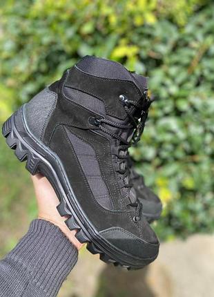 Тактичні зимові ботинки утеплювач хутро чорні 37