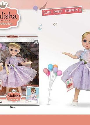 Кукла qj 138 b (48/2) с воздушными шариками в стильной коробке