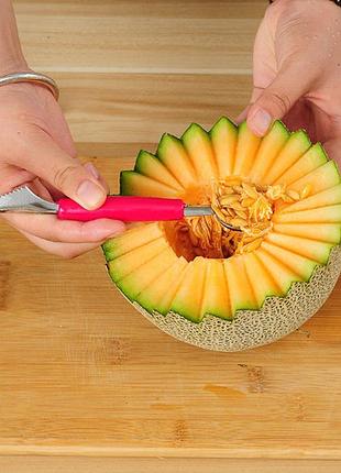 Нож-ложка для дыни 8450 18 см ярко-розовый