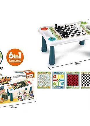 Універсальний ігровий набір 2035 (18) 6 в 1: хрестики-нулики, oca, змійки та драбинки, лудо, шахи, шашки в коробці