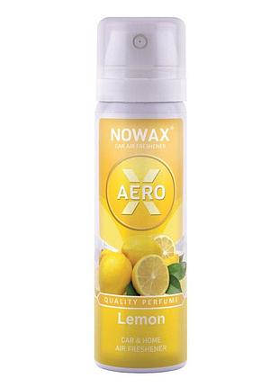 Ve ароматизатор nowax x aero lemon updated form 75ml спрей для дома и офиса освежитель воздуха цитрусов