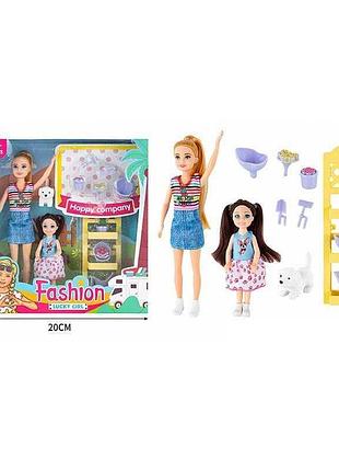 Кукла st 5612-16 (72/2) 2 куклы с собакой, высота 23 см, в коробке