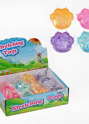 Релакс-іграшка c 65338 «м'яка лапка» з блискучим гелем у коробці