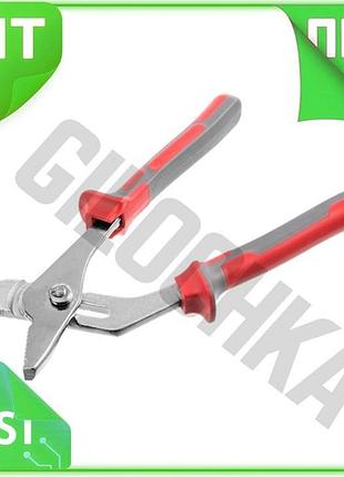 Ve клещи трубные intertool 250 new version мм для сантехников и домашних мастеров щипцы переставные с n6w_ver