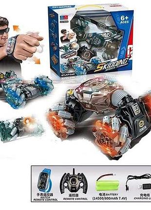 Радиоуправляемый автомобиль ud 2196 pw (12) с led подсветкой, звуковыми эффектами и браслетом, 3 цвета