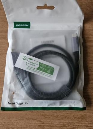 Кабель ugreen usb c – usb c 240w pd 3.1 80 гбітс usb4 gen4 thunderbolt 4 (1м.)