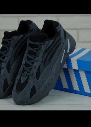 Мужские кроссовки ad yeezy 700 dark grey