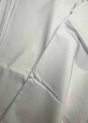 Белый рубашечный поплин премиум 100% хлопок | отрез 2,20 м