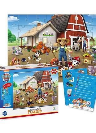 Игра вимельпазл 200452 (144) 60 деталей 'paw patrol на сельском дворе' в коробке dodo