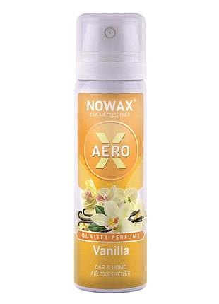 Ve ароматизатор nowax x aero ваніль updated form 75мл спрей освіжувач повітря для дому та офісу аромати upd_fo3