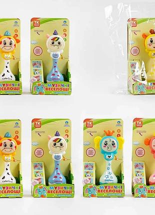 Погремушка музыкальная 'весёлые мелодии' tk - 29085 (180) от tk group, 6 видов, озвучена на украинском,