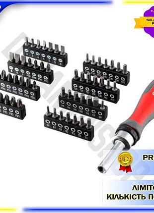 Dm отвертка реверсивная intertool спецификация 2.2 57 ед. набор бит с магнитом для монтажа и демонтажа spe|lz