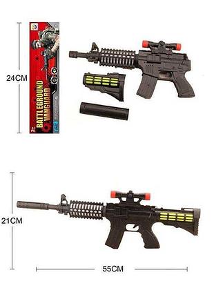 Іграшковий автомат bl 158 (120/2) з звуковими ефектами, підсвічуванням і лазерним прицілом у пакеті