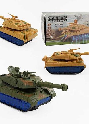 Игрушечный танк 9056 а (120/2) с эффектами звука и подсветкой, колесо свободного хода, в коробке