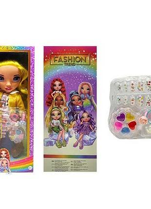 Интерактивная детская кукла tk 2027 (72/2) с песенной функцией, стильной одеждой и аксессуарами, высота 32 см