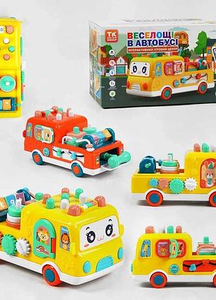 Интерактивный обучающий автобус tk - 32602 (24) от tk group с озвучкой на украинском, песнями, 7 сказками,