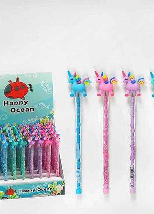 Набір кольорових олівців c 60816 (30) з декором 'єдиноріг'