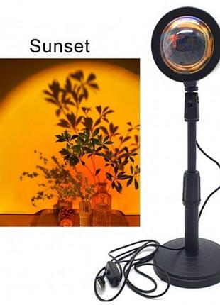 Лампа атмосферна проекційний світильник замовлення atmosphere sunset lamp ефект веселки, лампа ефект сонця