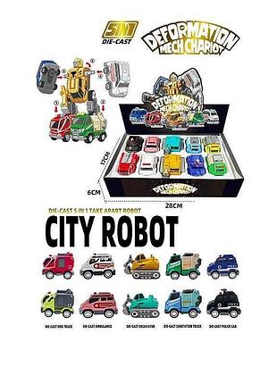Металопластиковий трансформер a 6005-01 / 05 з інерційним приводом та гумовими шинами у коробці