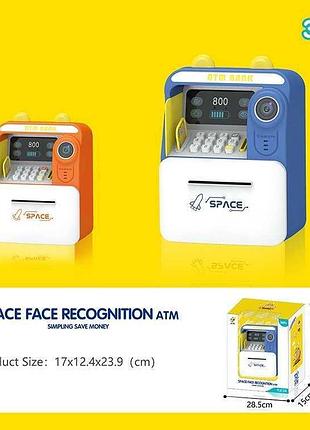 Детский игровой сейф 7026 (18/2) с подсветкой, мелодиями и картой, двухцветный, с имитацией камеры в коробке