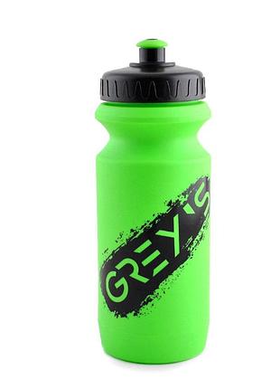 Ve велосипедна фляга gray's 600мл зелена updated form із захисним ковпачком для води та напоїв пластико upd_fo3